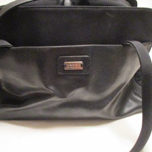 *Crazy Horse Black XL Polyvinyl Double Handle Satchel
